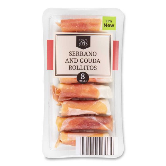 The Deli Serrano & Gouda Rollitos 80g/8 Pack